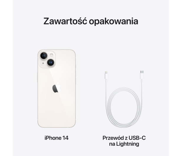 APPLE iPhone 14 128GB Biały MPUR3PX/A - 1377930 - zdjęcie 9